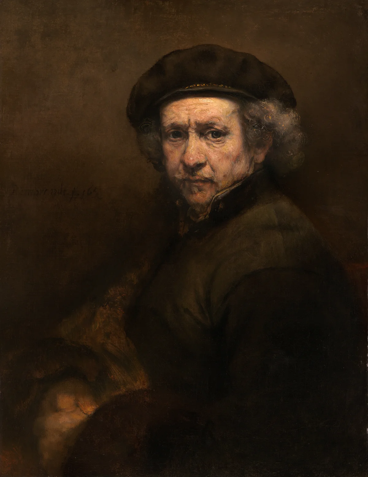 Portrait study in the style of Rembrandt